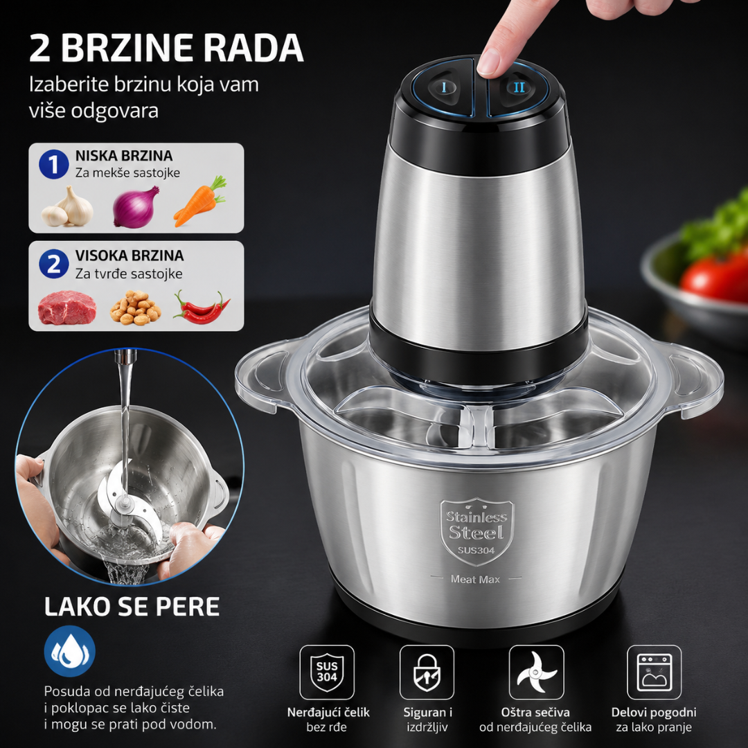 Metalni Blender za meso i namirnice 3L