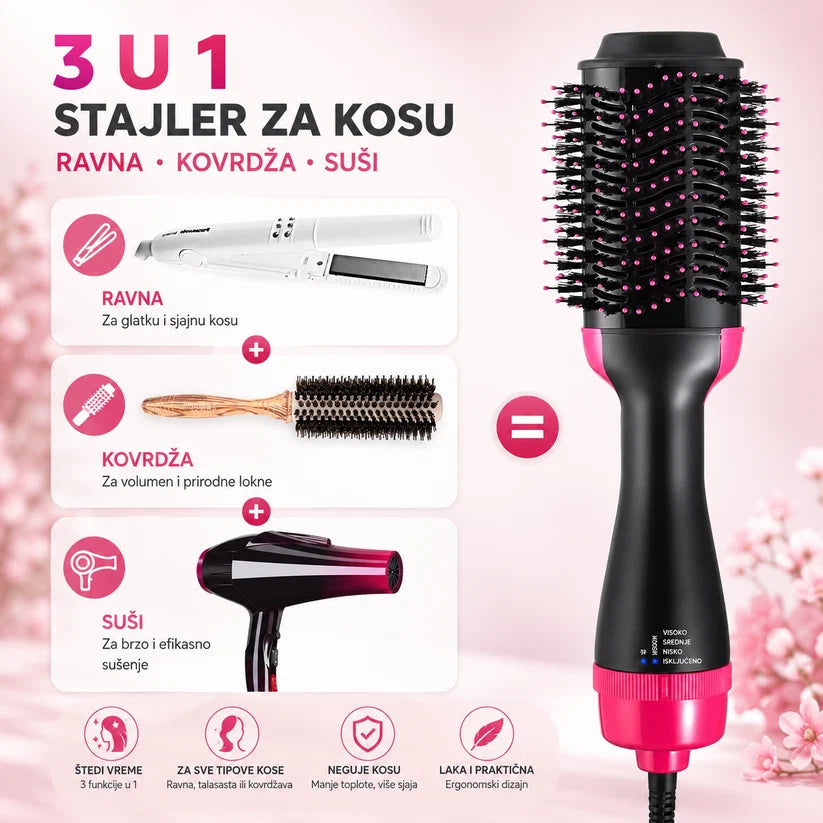 3u1 Četka za Sušenje i Feniranje Kose