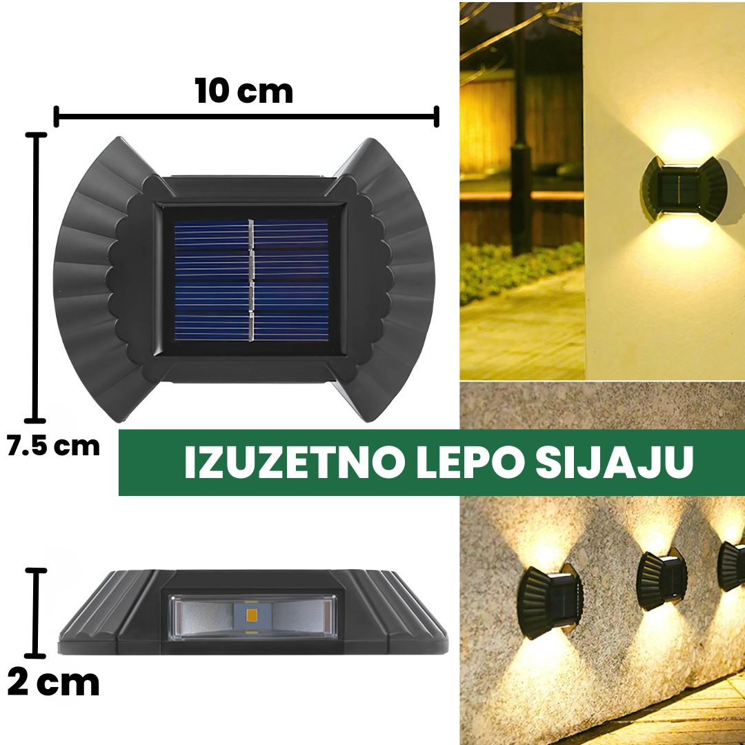 Solarne Školjke Lampe 4 komada